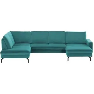 meinSofa Wohnlandschaft  Grace ¦ türkis/petrol ¦ Maße (cm): B: 332 H: 89 T: