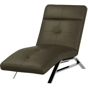Höffner Relaxliege aus Leder  Riva ¦ grün ¦ Maße (cm): B: 80 H: 113 T: 198.0