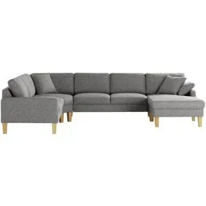Höffner Wohnlandschaft  Bena ¦ grau ¦ Maße (cm): B: 331 H: 89 T: 263.0