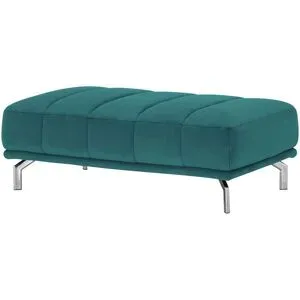 Lounge Collection XXL-Hocker  Sarina ¦ türkis/petrol ¦ Maße (cm): B: 127 T: 77.0