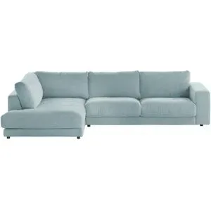 Jette Home Ecksofa Cord Sila ¦ blau ¦ Maße (cm): B: 325 H: 85 T: 224.0