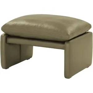 erpo just relax Polsterhocker Leder  JR 290 Trento ¦ grün ¦ Maße (cm): B: 64 H: