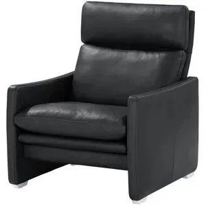 erpo just relax Ledersessel  JR 290 Trento ¦ schwarz ¦ Maße (cm): B: 79 H: 93 T: