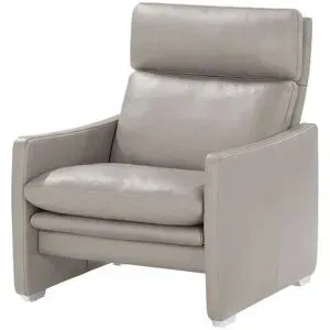 erpo just relax Ledersessel  JR 290 Trento ¦ grau ¦ Maße (cm): B: 79 H: 93 T: