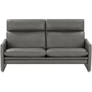 erpo just relax Ledersofa  JR 290 Trento ¦ grau ¦ Maße (cm): B: 174 H: 93 T: