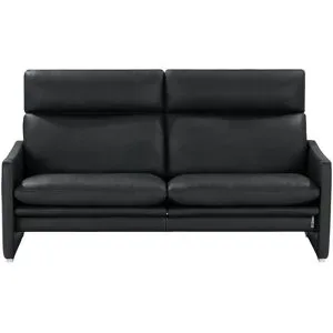 erpo just relax Ledersofa  JR 290 Trento ¦ schwarz ¦ Maße (cm): B: 174 H: 93 T: