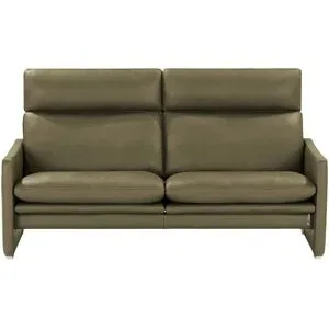 erpo just relax Ledersofa  JR 290 Trento ¦ grün ¦ Maße (cm): B: 174 H: 93 T:
