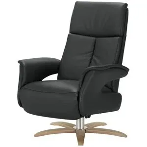 Nils Olsen Relaxsessel aus Leder  Lia ¦ schwarz ¦ Maße (cm): B: 78 H: 108 T: