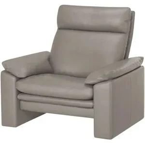 erpo just relax Ledersessel  JR963 Bari ¦ grau ¦ Maße (cm): B: 103 H: 99 T: 85.0