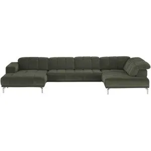 Lounge Collection Wohnlandschaft  Sarina ¦ grün ¦ Maße (cm): B: 383 H: 75 T: