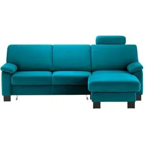 meinSofa Ecksofa  Veit ¦ türkis/petrol ¦ Maße (cm): B: 232 H: 90 T: 168.0