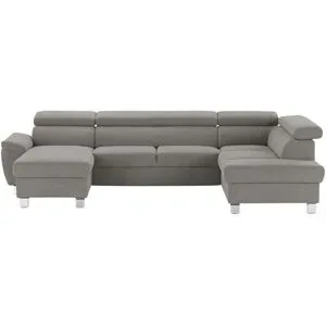 uno Wohnlandschaft aus Mikrofaser Avola ¦ braun ¦ Maße (cm): B: 315 H: 90 T: