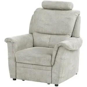 meinSofa Sessel mit Hocker als Auszug Chris ¦ grau ¦ Maße (cm): B: 102 H: 96 T: