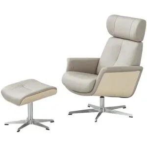 uno Sessel-Hocker-Set  Arne ¦ grau