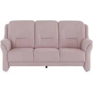 meinSofa Sofa 3-sitzig aus Mikrofaser Wilma ¦ rosa/pink ¦ Maße (cm): B: 198 H: