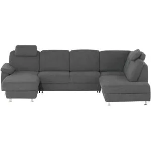 meinSofa Wohnlandschaft  Oliver ¦ grau ¦ Maße (cm): B: 300 H: 85 T: 202.0