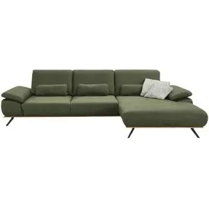 meinSofa Ecksofa  Fiona ¦ grün ¦ Maße (cm): B: 322 H: 89 T: 187.0