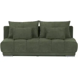 Bobb Einzelsofa mit Schlaffunktion Isalie de Luxe ¦ grün ¦ Maße (cm): B: 206 H: