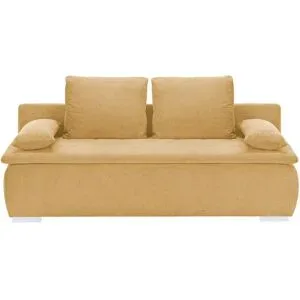 smart Schlafsofa  Leonie ¦ gelb ¦ Maße (cm): B: 198 H: 92 T: 90.0