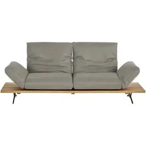 Koinor Ledersofa  Marilyn ¦ grau ¦ Maße (cm): B: 232 H: 96 T: 90.0