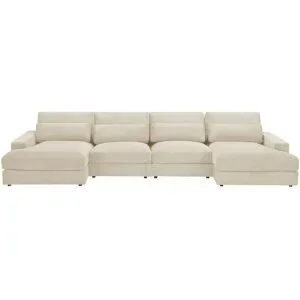 Höffner Wohnlandschaft  Branna ¦ creme ¦ Maße (cm): B: 412 H: 88 T: 164.0