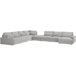 Höffner Wohnlandschaft  Branna ¦ grau ¦ Maße (cm): B: 502 H: 88 T: 412.0