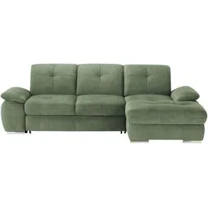 Höffner Ecksofa  Gladys ¦ grün ¦ Maße (cm): B: 282 H: 103 T: 197.0