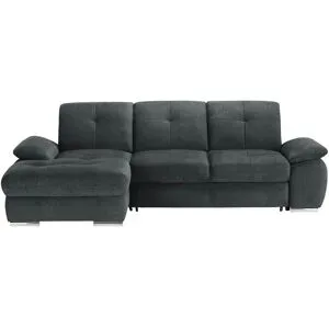 Höffner Ecksofa  Gladys ¦ schwarz ¦ Maße (cm): B: 282 H: 103 T: 197.0