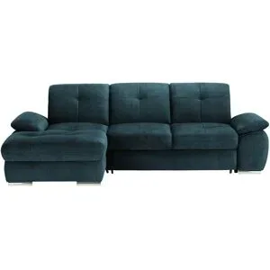 Höffner Ecksofa  Gladys ¦ blau ¦ Maße (cm): B: 282 H: 103 T: 197.0