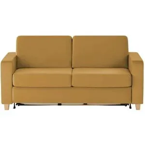 nehl Schlafsofa  Boston Deluxe ¦ gelb ¦ Maße (cm): B: 199 H: 91 T: 103.0