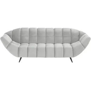 switch Einzelsofa aus Mikrofaser Gappa ¦ silber ¦ Maße (cm): B: 222 H: 82 T: