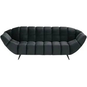 switch Einzelsofa aus Mikrofaser Gappa ¦ schwarz ¦ Maße (cm): B: 222 H: 82 T: