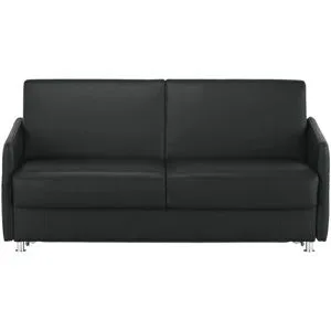 Höffner Schlafsofa  München ¦ schwarz ¦ Maße (cm): B: 177 H: 84 T: 100.0