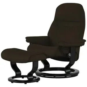 Stressless Relaxsessel mit Hocker Leder Sunrise M ¦ braun ¦ Maße (cm): B: 79 H: