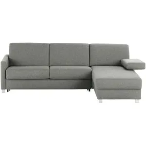 Höffner Ecksofa  München ¦ grau ¦ Maße (cm): B: 256 H: 84 T: 183.0