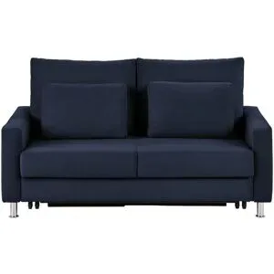 Höffner Schlafsofa Mikrofaser Fürth ¦ blau ¦ Maße (cm): B: 186 H: 90 T: 95.0