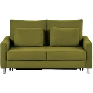 Höffner Schlafsofa Mikrofaser Fürth ¦ grün ¦ Maße (cm): B: 166 H: 90 T: 95.0