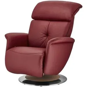 Himolla Funktionssessel Leder 7708 ¦ rot ¦ Maße (cm): B: 79 H: 99 T: 101.0