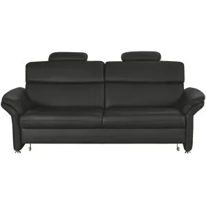 meinSofa Einzelsofa Leder Manon ¦ schwarz ¦ Maße (cm): B: 228 H: 94 T: 92.0