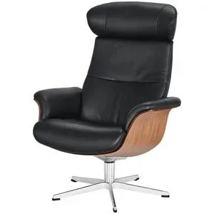 Höffner Relaxsessel aus Leder Timeout ¦ schwarz ¦ Maße (cm): B: 80 H: 101 T: 81.0