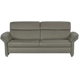 meinSofa Einzelsofa Leder Manon ¦ grau ¦ Maße (cm): B: 228 H: 94 T: 92.0