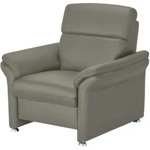 meinSofa Ledersessel Leder Manon ¦ grau ¦ Maße (cm): B: 98 H: 94 T: 92.0