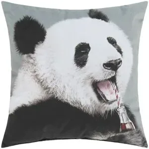 Höffner Dekokissen  Panda ¦ grün ¦ Maße (cm): B: 45 T: 15.0