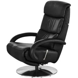 Hukla Leder-Relaxsessel  Florian ¦ schwarz ¦ Maße (cm): B: 73 H: 109 T: 91.0