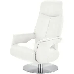 Nils Olsen Drehsessel Leder / Kunstleder 5020 Nils ¦ weiß ¦ Maße (cm): B: 70 H: