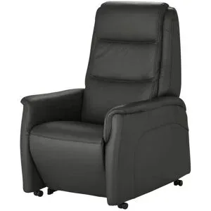 Hukla Ledersessel mit Aufstehhilfe Dean ¦ schwarz ¦ Maße (cm): B: 70 H: 107 T: