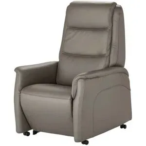Hukla Ledersessel mit Aufstehhilfe Dean ¦ grau ¦ Maße (cm): B: 70 H: 107 T: 88.0