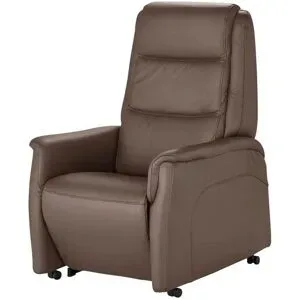 Hukla Ledersessel mit Aufstehhilfe Dean ¦ braun ¦ Maße (cm): B: 70 H: 107 T: