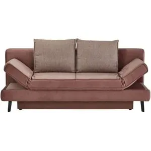 Höffner Schlafsofa mit Bettkasten Sidney ¦ rosa/pink ¦ Maße (cm): B: 200 H: 85 T: 90.0