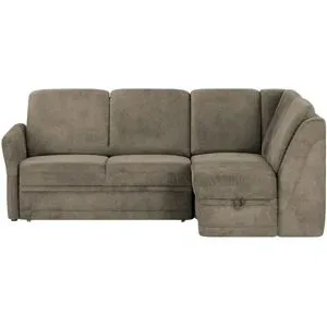 Polstermöbel Oelsa Ecksofa  Luna ¦ braun ¦ Maße (cm): B: 229 H: 91 T: 160.0
